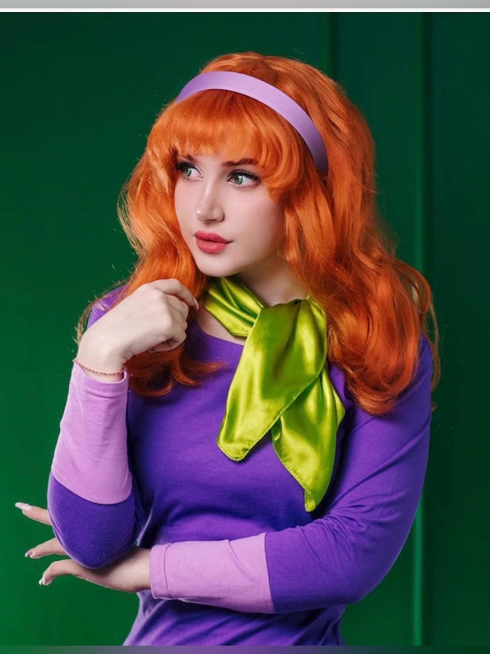 Scooby Doo Daphne Scarf & Headband Set